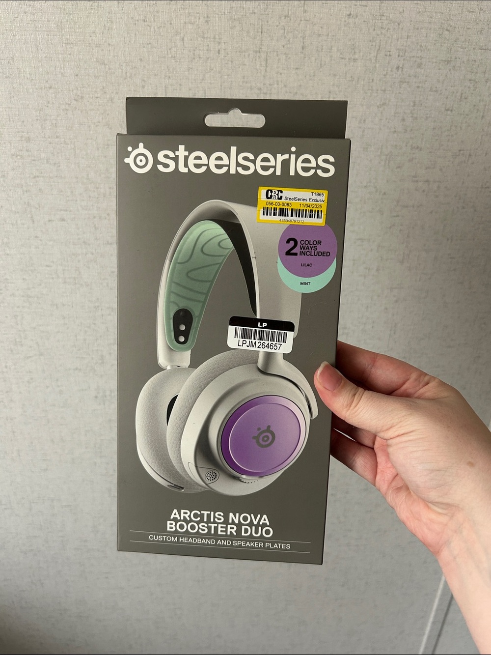 SteelSeries Arctis Nova Booster Duo Headset - White with Purple & Mint Accents